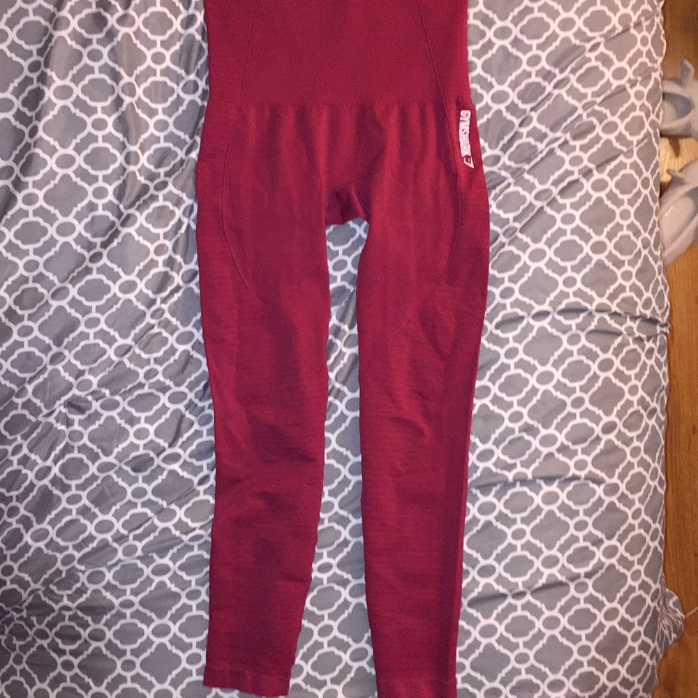 Gymshark Red Beet High Waisted Seamless Leggings